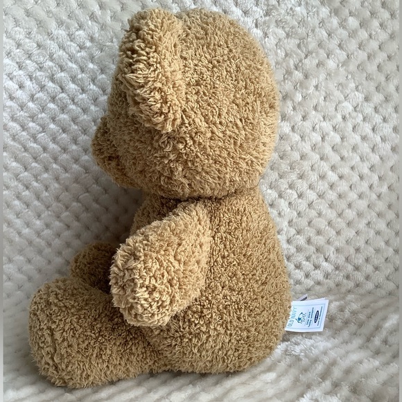 Old Navy Plush Tan Bear Stuffed Animal Toy Embroidered Nose - Picture 5 of 11